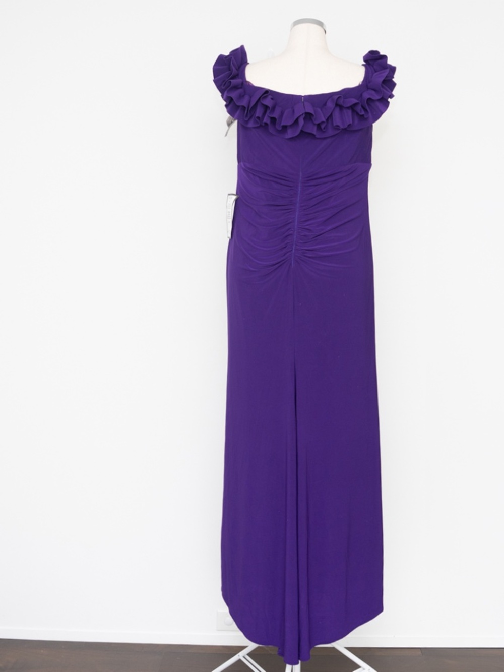 XSCAPE - Ruched Off-Shoulder Gown - Picture 3 of 12